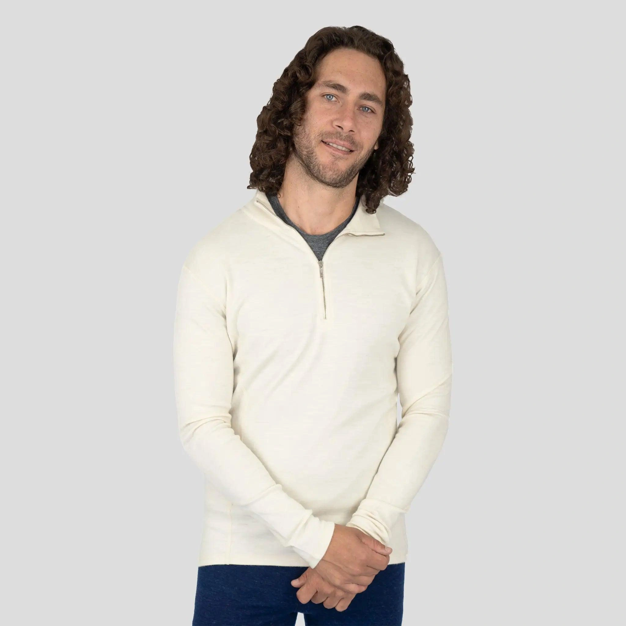 Alpaca Comfort Layer Men's Base Half-Zip Warmth Perfect Fit